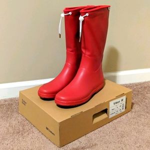 (SOLD) Tretorn Red Rubber Boots size 11